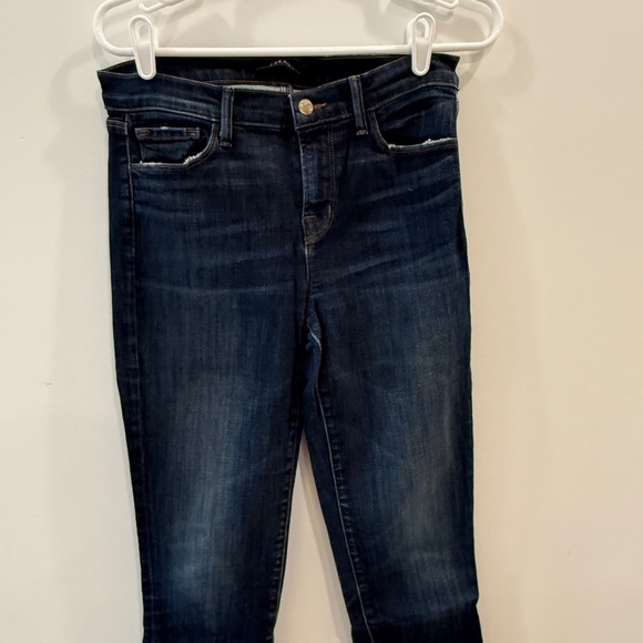 J Brand - Medium Blue "Cropped Rail" Denim Jeans, Size 28 - Picture 1 of 5